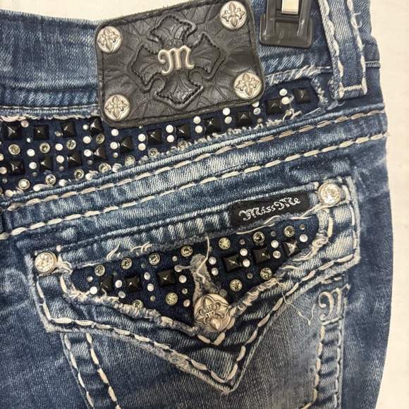Miss Me Easy Boot women's stretch jeans with embellished pockets - Picture 7 of 13